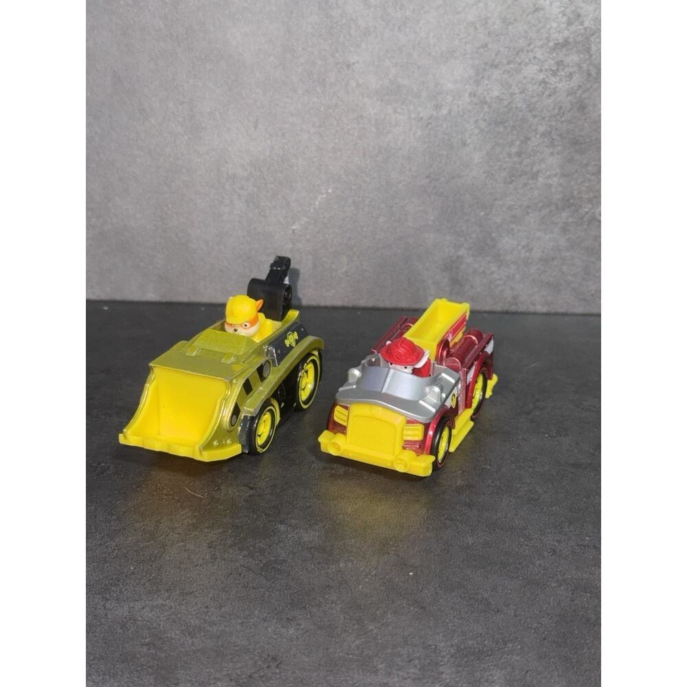 Nickelodeon Paw Patrol Diecast True Metal Classic Metallic Rubble And Marshall